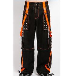 Gothic Black Orange Pant